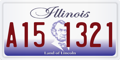 IL license plate A151321