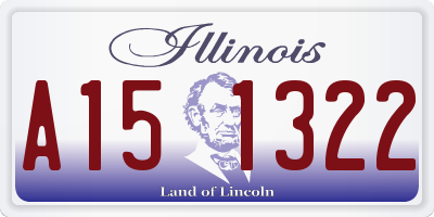 IL license plate A151322