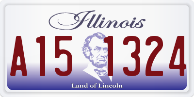 IL license plate A151324