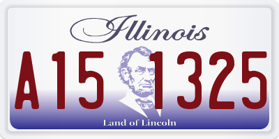 IL license plate A151325