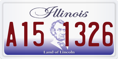 IL license plate A151326