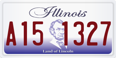 IL license plate A151327