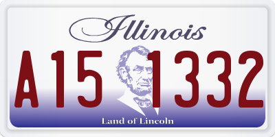IL license plate A151332