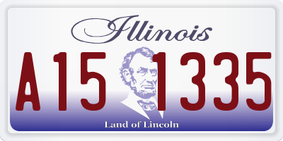 IL license plate A151335