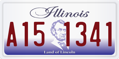 IL license plate A151341