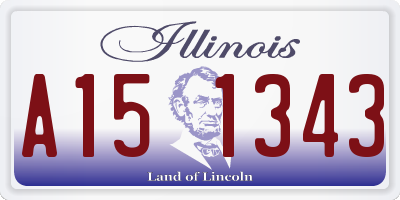 IL license plate A151343