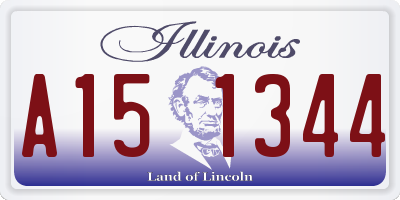 IL license plate A151344
