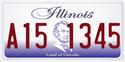 IL license plate A151345