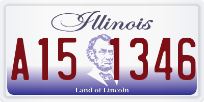 IL license plate A151346