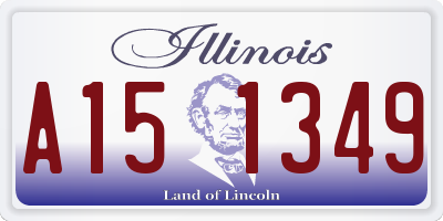 IL license plate A151349