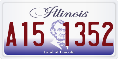 IL license plate A151352