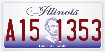 IL license plate A151353