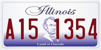 IL license plate A151354