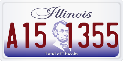IL license plate A151355