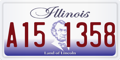 IL license plate A151358