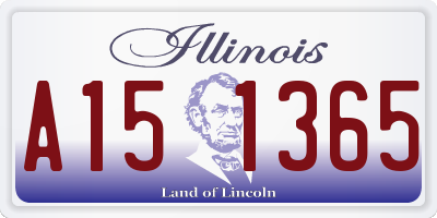 IL license plate A151365