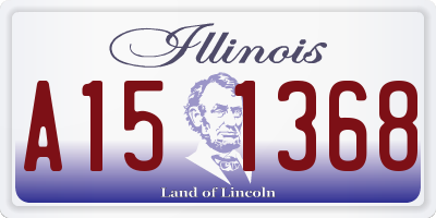 IL license plate A151368