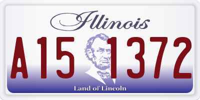IL license plate A151372