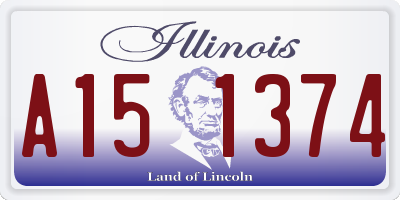 IL license plate A151374