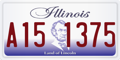 IL license plate A151375