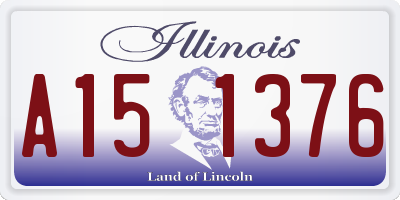 IL license plate A151376
