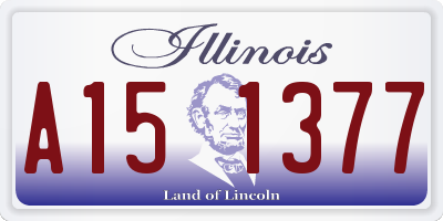 IL license plate A151377