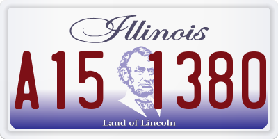 IL license plate A151380