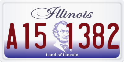 IL license plate A151382