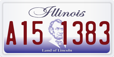 IL license plate A151383