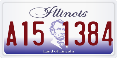 IL license plate A151384