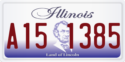 IL license plate A151385