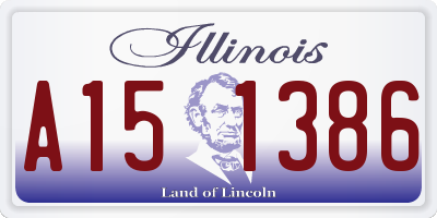 IL license plate A151386