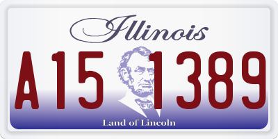 IL license plate A151389