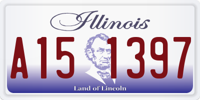 IL license plate A151397