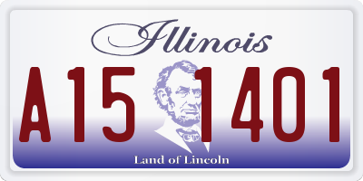 IL license plate A151401