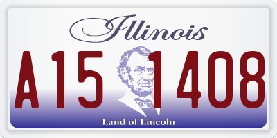 IL license plate A151408