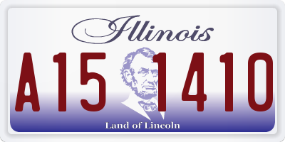 IL license plate A151410