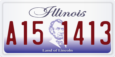 IL license plate A151413