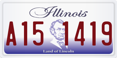 IL license plate A151419