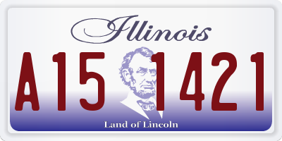 IL license plate A151421