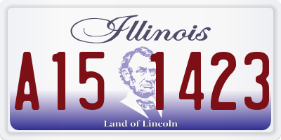 IL license plate A151423
