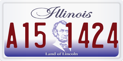 IL license plate A151424