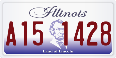 IL license plate A151428