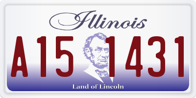 IL license plate A151431