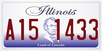 IL license plate A151433