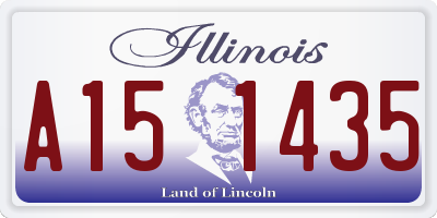 IL license plate A151435