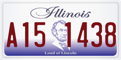 IL license plate A151438