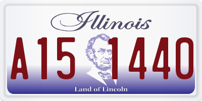 IL license plate A151440