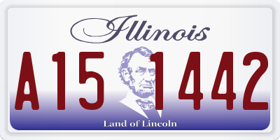 IL license plate A151442
