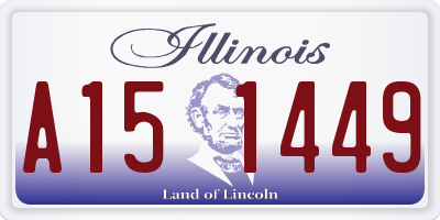 IL license plate A151449